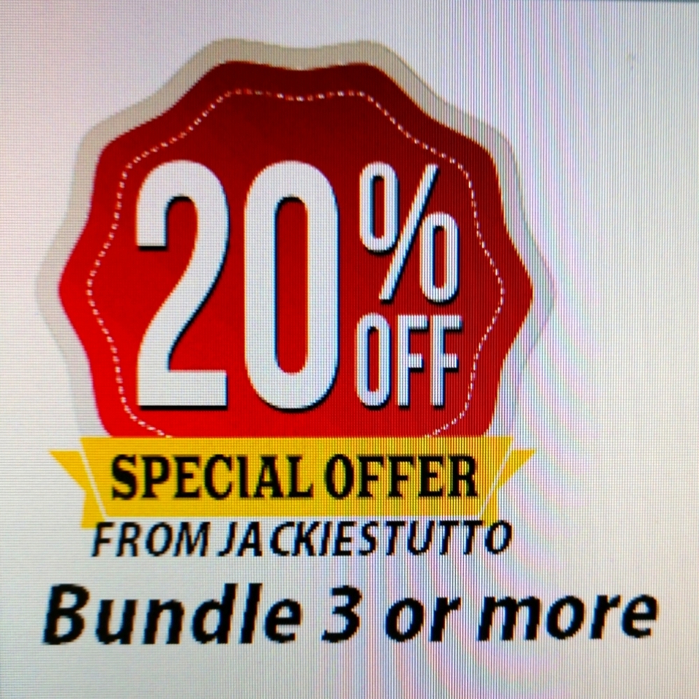 20% OFF-BUNDLE SALE-ADD 3 OR MORE TO BUNDLE FOR DISCOUNT-SAVES ON SHIPPING TOO
